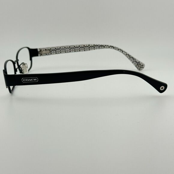 Coach Eyeglasses Frames HC5018 Rose 9077 Black White Cat Eye Logos 51-15 H12215 - Picture 2 of 7